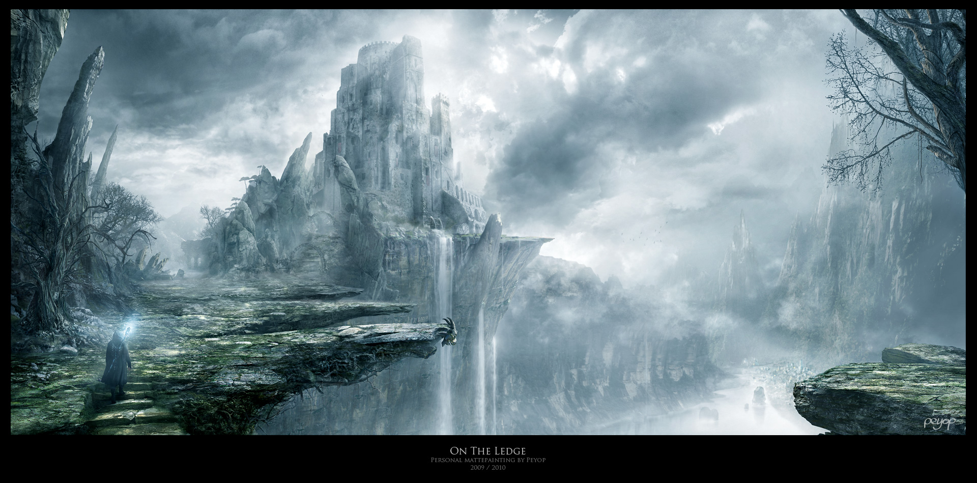 On_The_Ledge_2d_fantasy_castle_wizard_mist_picture_image_digital_art Power in the Pocket