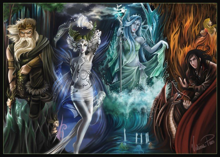 Elements: ternary, quaternary and quinternary