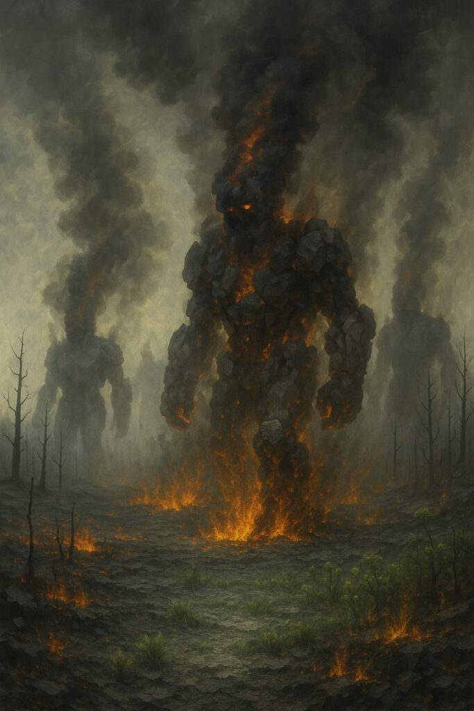 The Descent of the Grigori and the Battle of Mag Ita