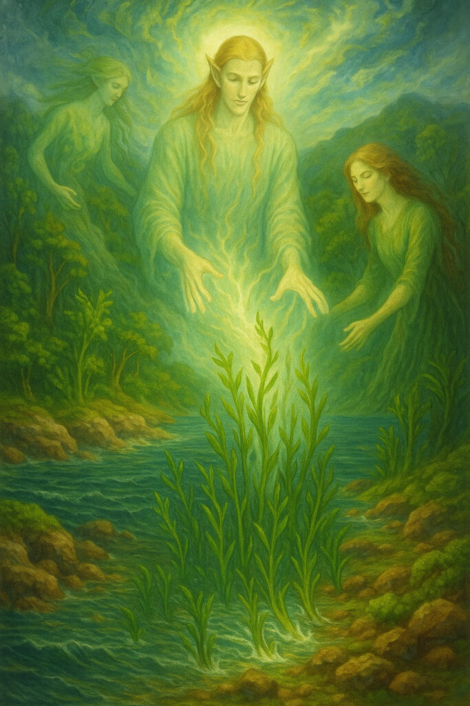 The Descent of the Grigori and the Battle of Mag Ita