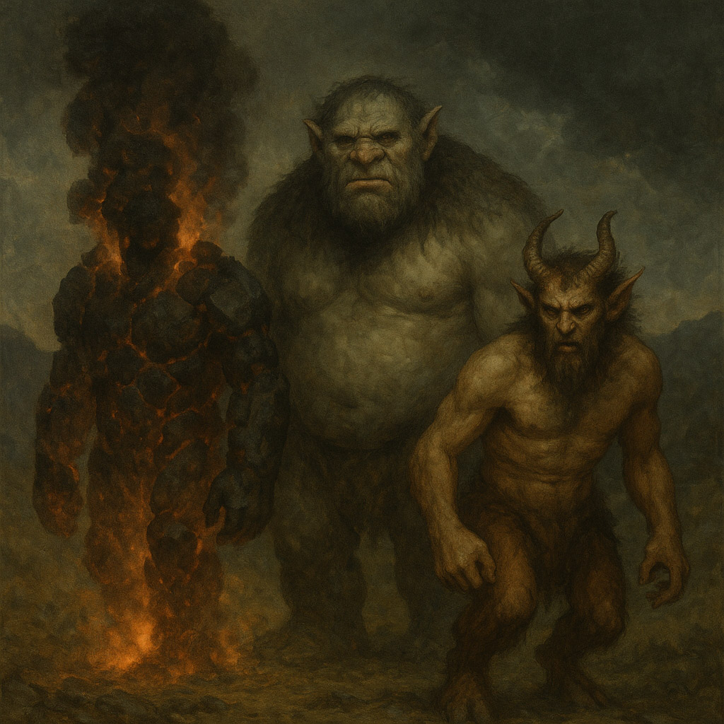 The Descent of the Grigori and the Battle of Mag Ita