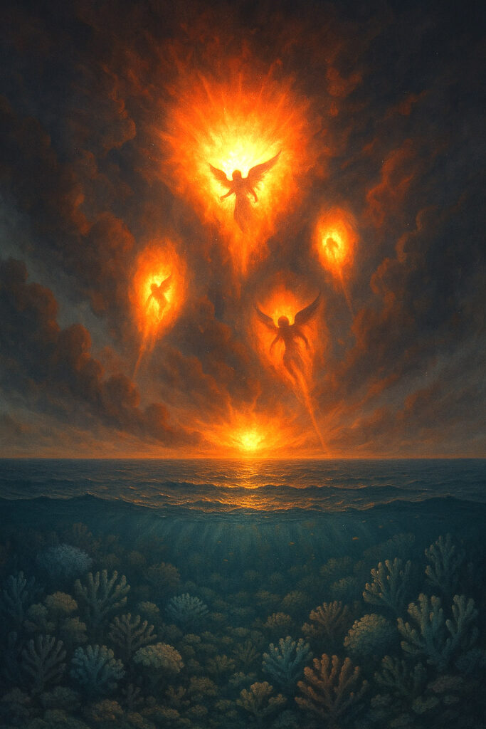 The Descent of the Grigori and the Battle of Mag Ita