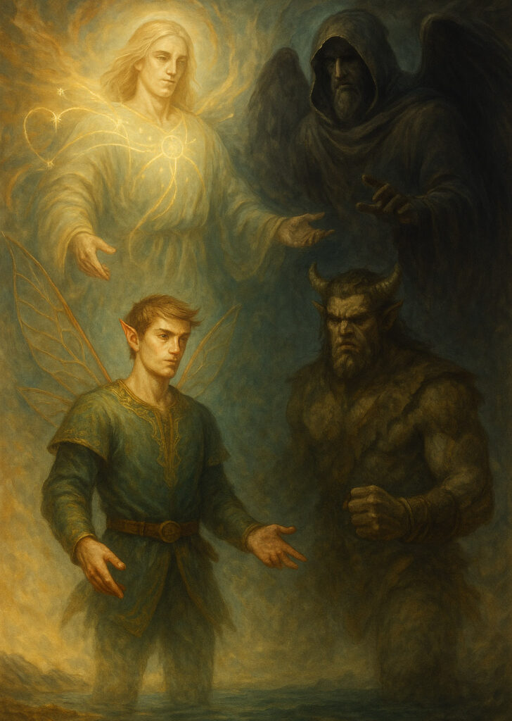 The Descent of the Grigori and the Battle of Mag Ita