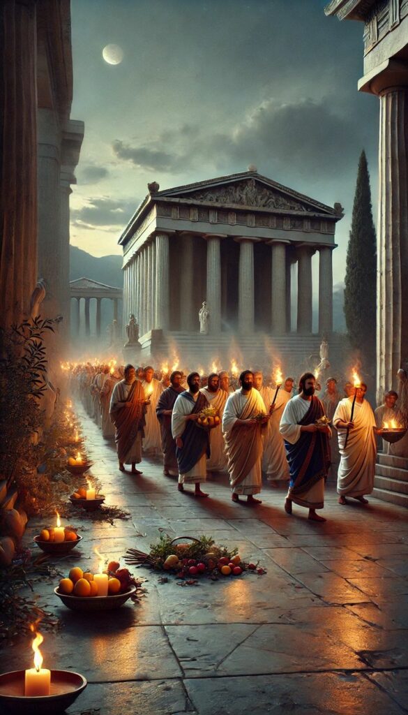 Life as the Great Attractor. The Eleusinian Mysteries